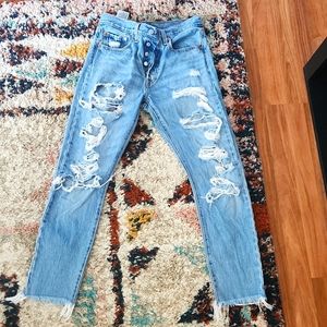 Levi's thrashed premium jeans size 26 skinny